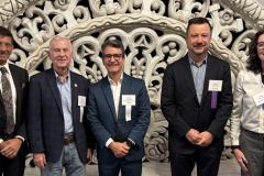 pic-from-conference-DrSureshMukherji_SenatorEdCharbonneau_MichaelOConnor_DrTemelTirkes_DrAprilCox